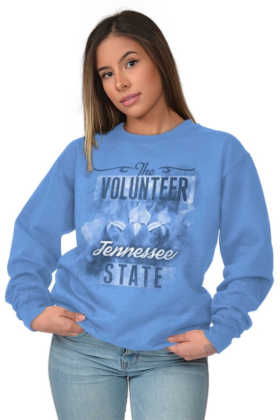 Tennessee Cute State Flower Souvenir Women Crewneck Sweatshirt Brisco Brands M