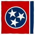thumbnail image 1 of - Tennessee Flag - Bandana - 22" x 22", 1 of 2