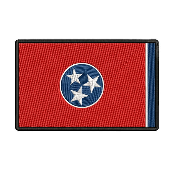 Tennessee Flag Embroidered Iron-on Patch