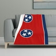 thumbnail image 1 of Tennessee Flag Flannel Fleece Blanket All Season Flannel Throw For Sofa Bed Car Outdoor Home 32x48 Inch, 1 of 6