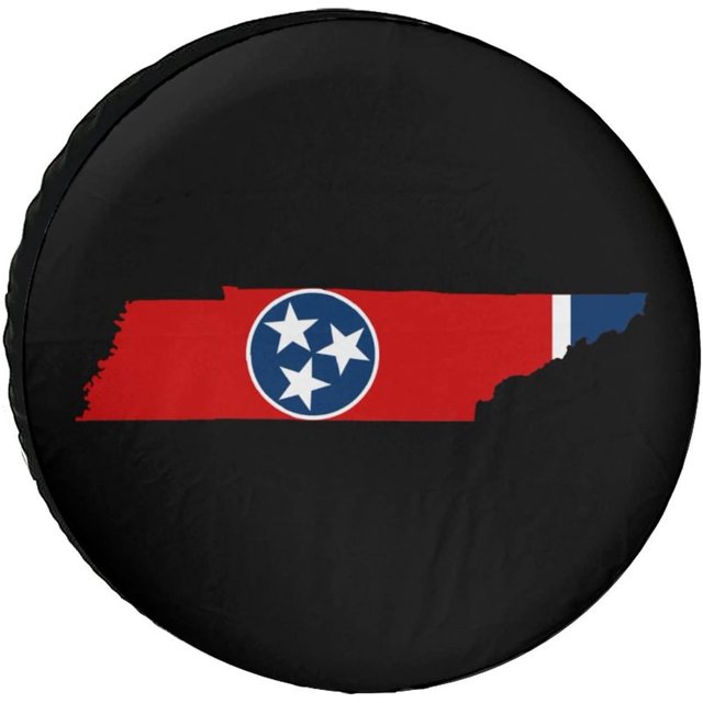 Tennessee Flag Spare Tire Cover Oxford Waterproof UV Sun Protectors