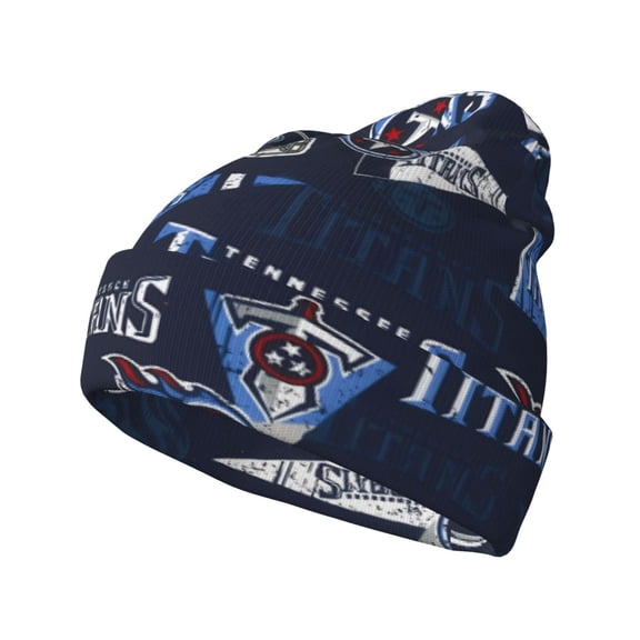 Tennessee Football Team Print Knitted Hat Soft Stretch Winter Cuff Beanie City Classic Hat for Men Women Game Fans Gifts