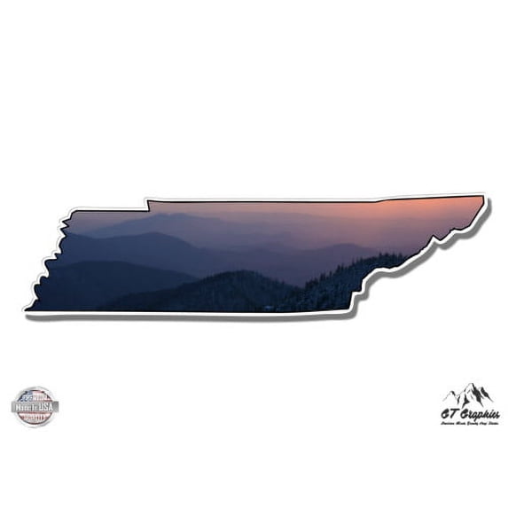 Tennessee Great Smoky Mountains Mount Leconte - 5" Vinyl Sticker - For Car Laptop I-Pad - Waterproof Decal