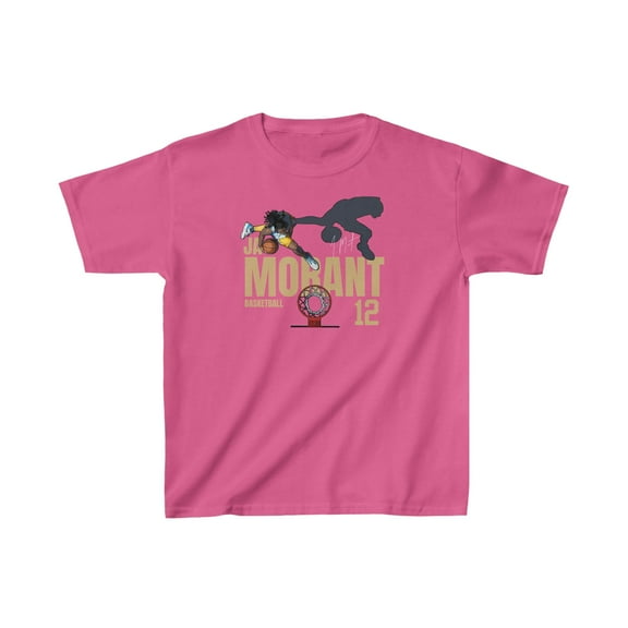 Tennessee Ja Morant #12 Cartoon Basketball fan Gifts Kids Cotton Tee