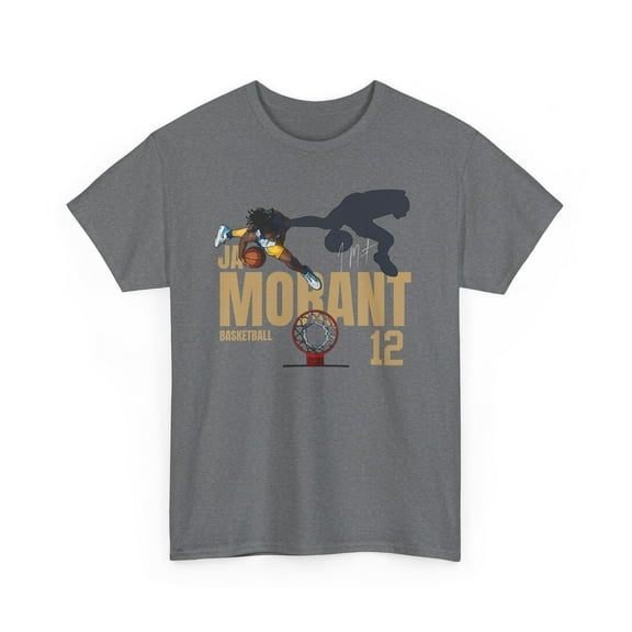 Tennessee Ja Morant #12 Cartoon Basketball fan Gifts Unisex Cotton Tee