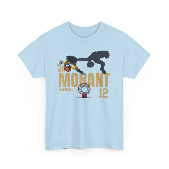 Tennessee Ja Morant #12 Cartoon Basketball fan Gifts Unisex Cotton Tee