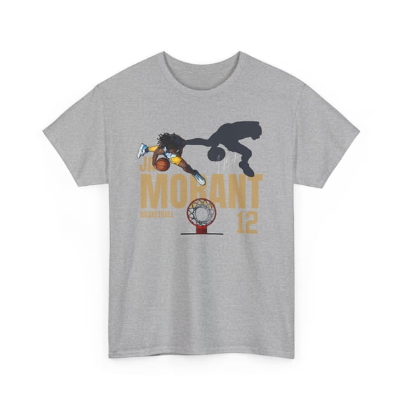Tennessee Ja Morant #12 Cartoon Basketball fan Gifts Unisex Cotton Tee