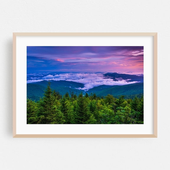 Tennessee Landscape Nature Mountain Scenic Forest Fine Sunset Pastel Photography Poster Unframed Paper Print