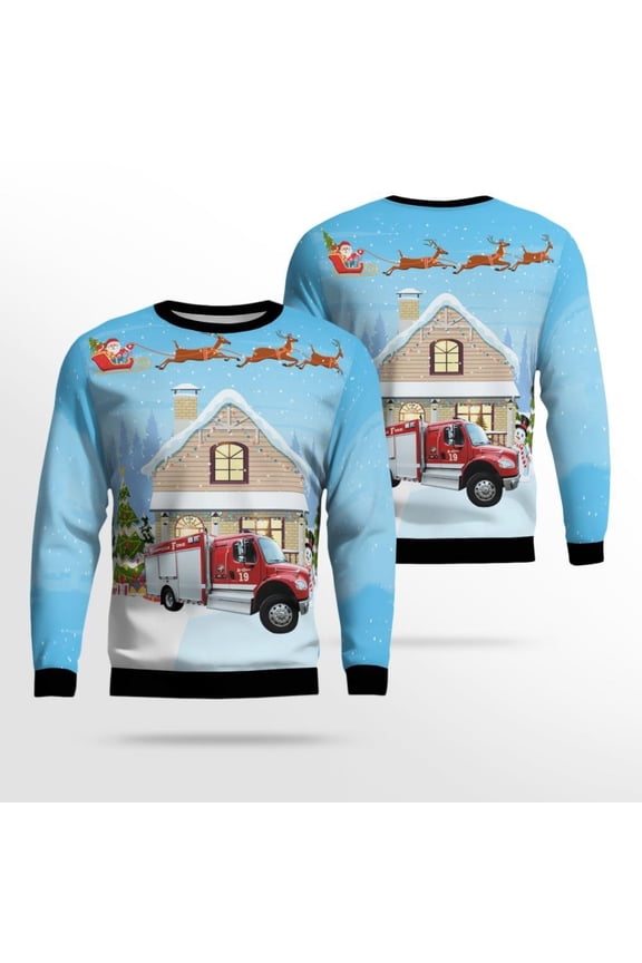 Tennessee Nashville Fire Dept Ugly Christmas Sweater – Christmas Gifts For Firefighters