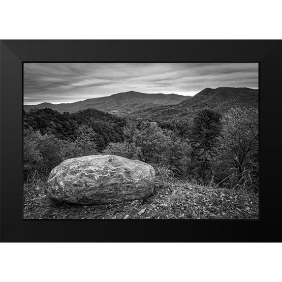 Tennessee Picture Archive 14x11 Black Modern Framed Museum Art Print Titled - Foothills Parkway Tennessee during Autumn II