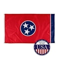thumbnail image 1 of Tennessee State Flag - 3ft x 5ft Knitted Polyester, State Flag Collection, Made in The USA, 1 of 5