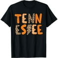 thumbnail image 1 of Tennessee State Flag Orange Plaid Leopard TN T-Shirt, 1 of 3