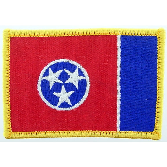 Tennessee State Flag Patch 2 1/2" x 3 1/2"