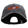 thumbnail image 1 of Tennessee State Flap Map Embroidered Big Size Washed Pigment Dyed Cap - Black XL-3XL, 1 of 5