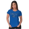 thumbnail image 1 of Tennessee Stenciled State Flag Icon Womens Fitted Plus Size Graphic Tee Brisco Brands 3X, 1 of 5