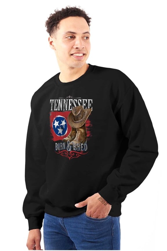 Tennessee TN Born and Bred Southerner Sweatshirt for Men or Women Brisco Brands L