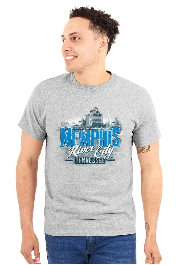 Tennessee TN Memphis River City Plus Size Crewneck Graphic Tee Shirt Brisco Brands 2X
