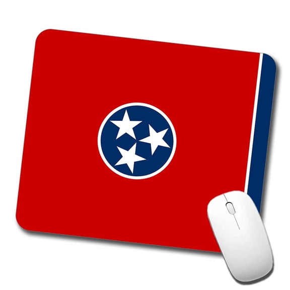 Tennessee TN State Flag Mouse Pad Low Profile Gaming Mat