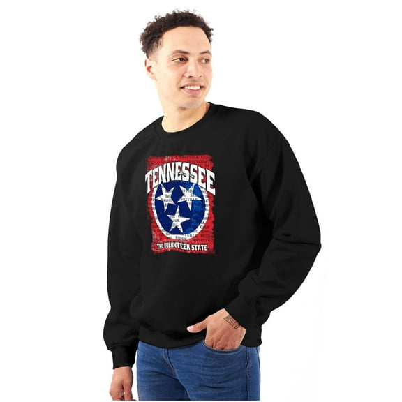 Tennessee TN Volunteer State Flag Sweatshirt for Men or Women Brisco Brands S