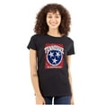 thumbnail image 1 of Tennessee TN Volunteer State Flag Womens Slim Fit Graphic Tee Brisco Brands S, 1 of 3