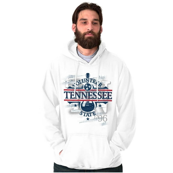 Tennessee TN Volunteer State Guitar Unisex Plus Fleece Graphic Hoodie Brisco Brands 3X