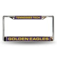 thumbnail image 1 of Tennessee Tech Golden Eagles Chrome Metal Laser Cut License Plate Frame, 1 of 8