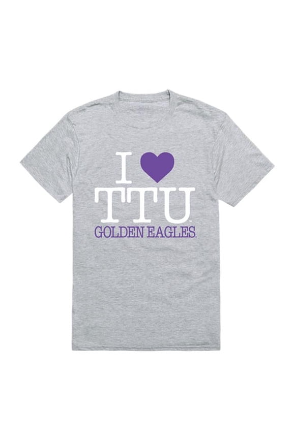 Tennessee Tech University I Love T-Shirt, Heather Grey - Small