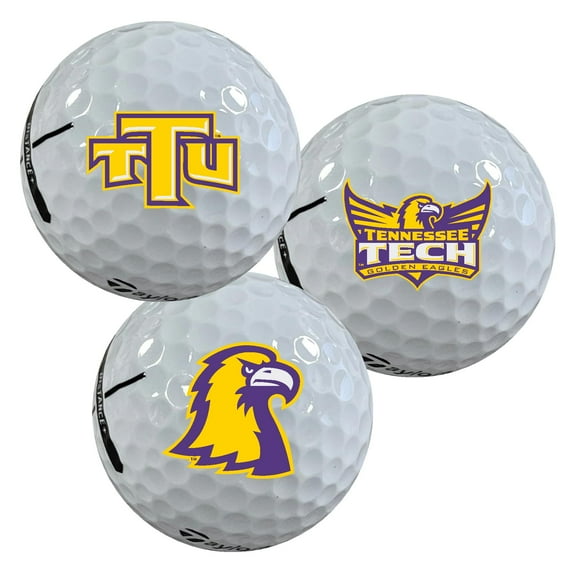 Tennessee Technological University Golden Eagles Logo Edition Taylormade Distance+ Golf Balls 12-Pack (Dozen)