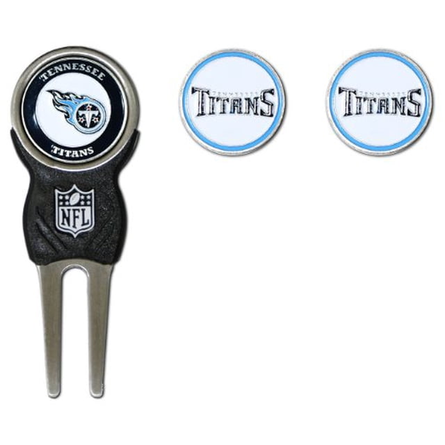 Team Golf NFL Tennessee Titans Divot Tool with 3 Golf Ball Markers Pack ...