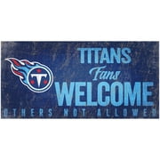 Tennessee Titans 6 x 12 Fans Welcome Sign