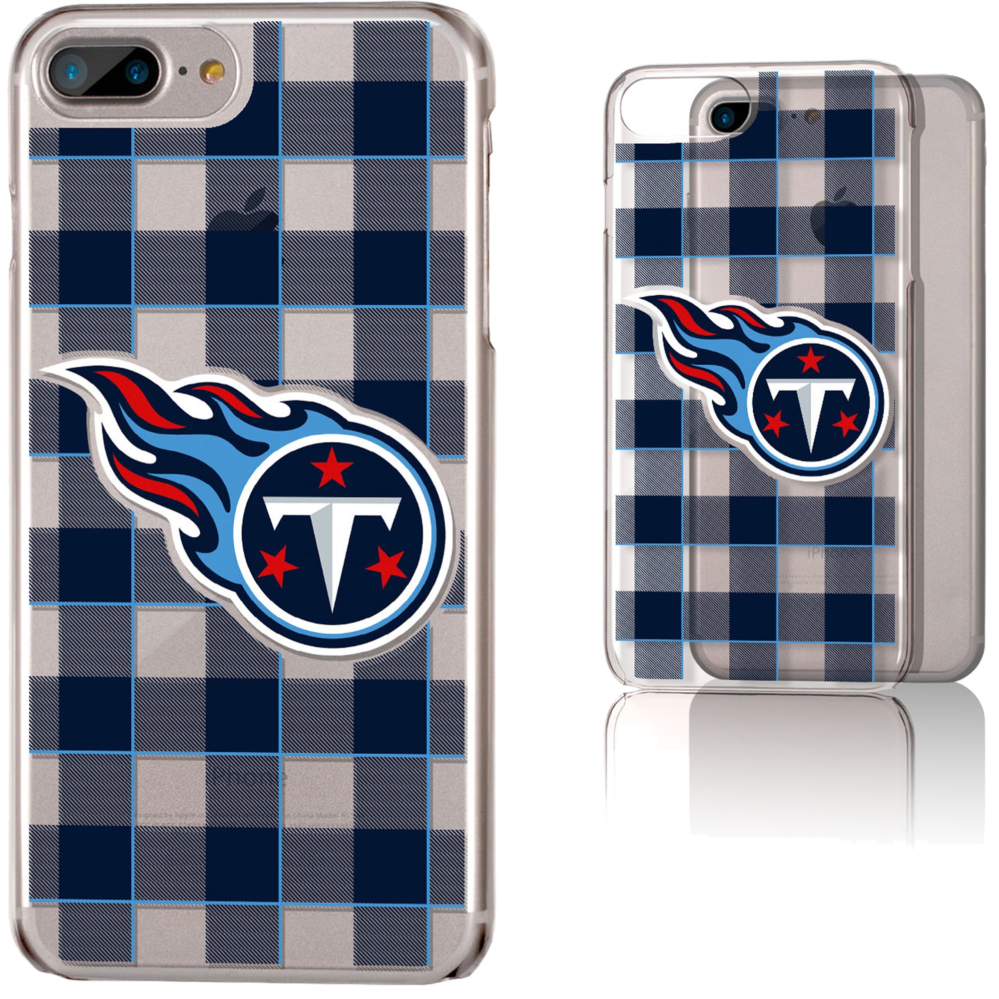 Keyscaper Tennessee Titans iPhone Clear Case with Plaid Design