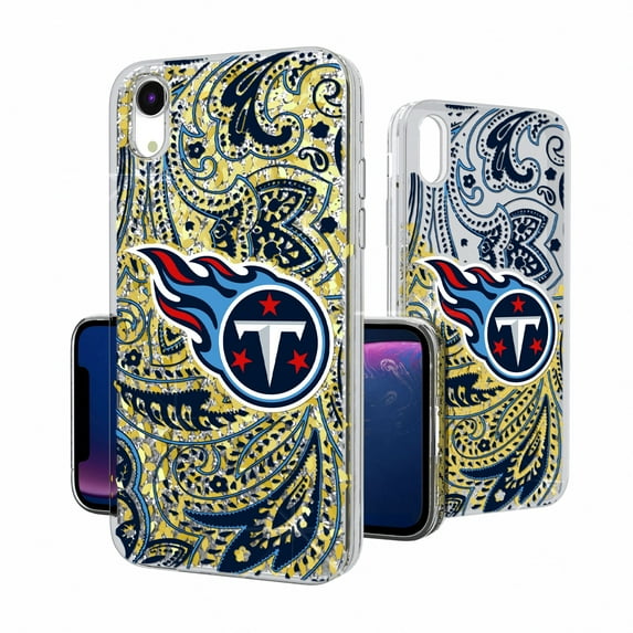 Tennessee Titans iPhone Paisley Design Glitter Case