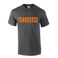 thumbnail image 1 of Tennessee Tshirt Football Team Color Tennessee Orange Distressed Tennessee State Name Rocky Top Mens Short Sleeve T-shirt Graphic Tee-Heather Grey-xxl, 1 of 4