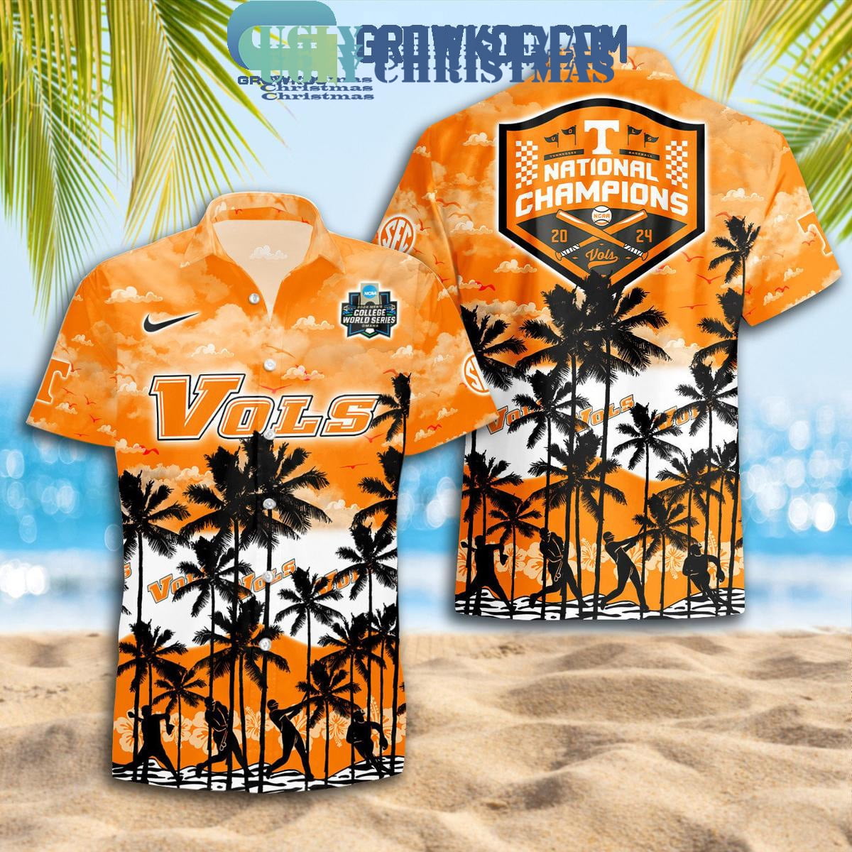 Tennessee Vols Champions 2024 NCAA Division I Sunset Hawaiian Shirts