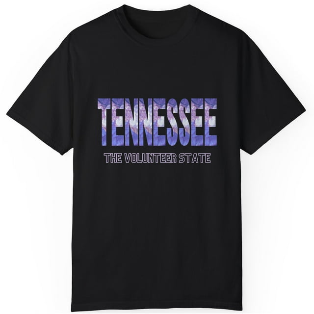 Tennessee Volunteer State Purple Flowers Best Gift Unisex TShirt Size