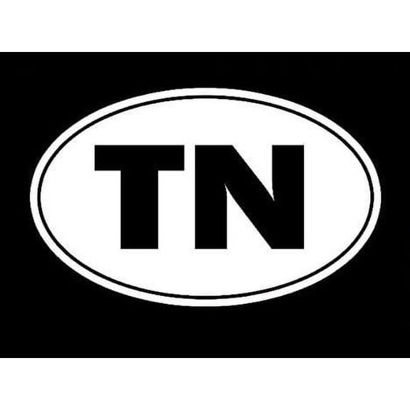 Tennessee Volunteer State Tourism Logo Decal Sticker - White Vinyl Decal for Cars, Macbooks, and Other Laptops