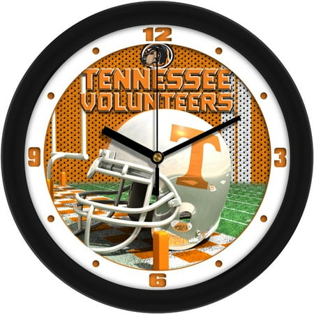 Tennessee Volunteers 11.5'' Suntime Premium Glass Face Football Helmet Wall Clock