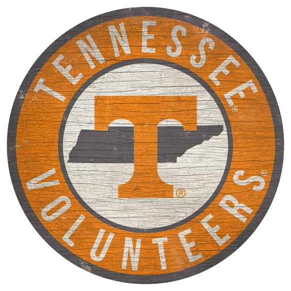 Tennessee Volunteers 12'' x 12'' State Circle Sign