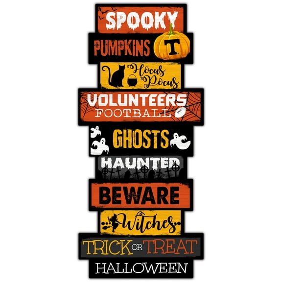 Tennessee Volunteers 24'' Halloween Celebration Stack Sign
