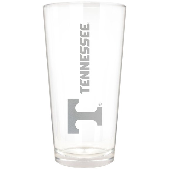 Tennessee Volunteers Etched 16oz. Vertical Rally Cry Pint Glass