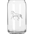 thumbnail image 1 of Tennessee Walking Body Horse Themed Etched 16oz Libbey Can Glass, 1 of 1