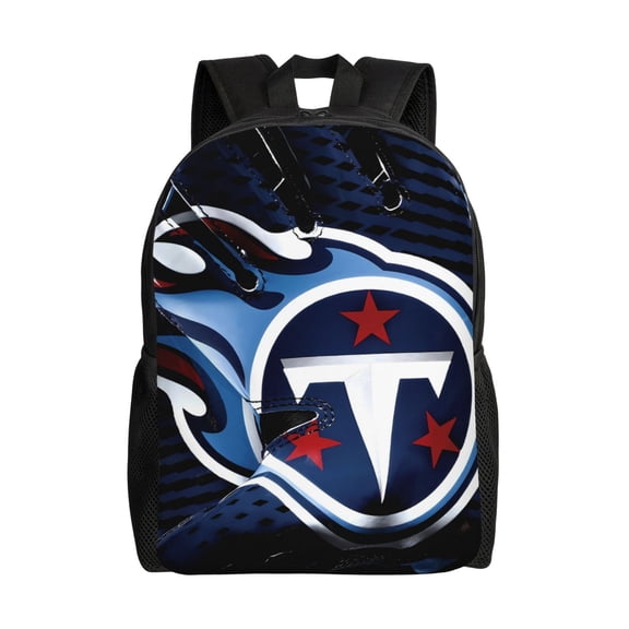 Tennessee Youth Large Capacity Backpack Multifunctional Travel Backpack American Football Fan Gift Waterproof Schoolbag Laptop Bag Men and Women Sports Backpack