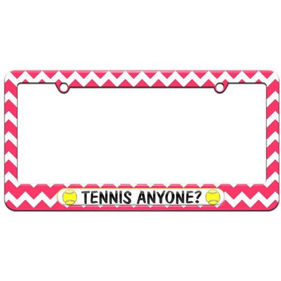 Tennis Anyone, Tennis Balls License Plate Tag Frame, Multiple Colors