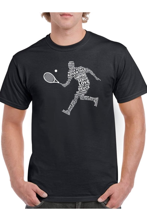 Tennis Attributes T-Shirt Men -GoatDeals Designs, Male Large