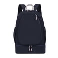 thumbnail image 1 of Tennis Backpack Badminton Racket Bag with Shoe Compartment, 30L Sports Backpack with Wet Pocket for Pickleball Gym Travel, Durable Dark Blue Gear Bag for Men Women, 1 of 9