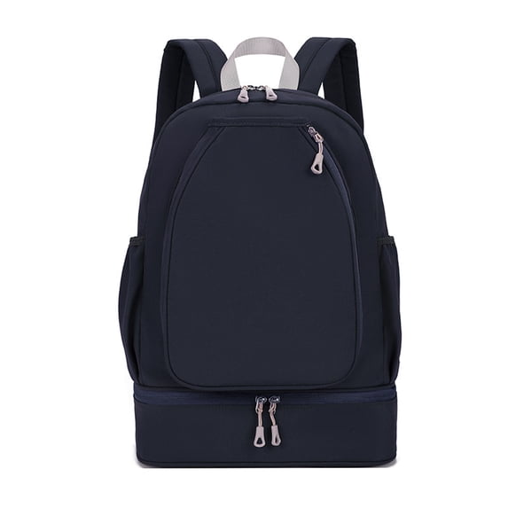 Tennis Backpack Badminton Racket Bag with Shoe Compartment, 30L Sports Backpack with Wet Pocket for Pickleball Gym Travel, Durable Dark Blue Gear Bag for Men Women