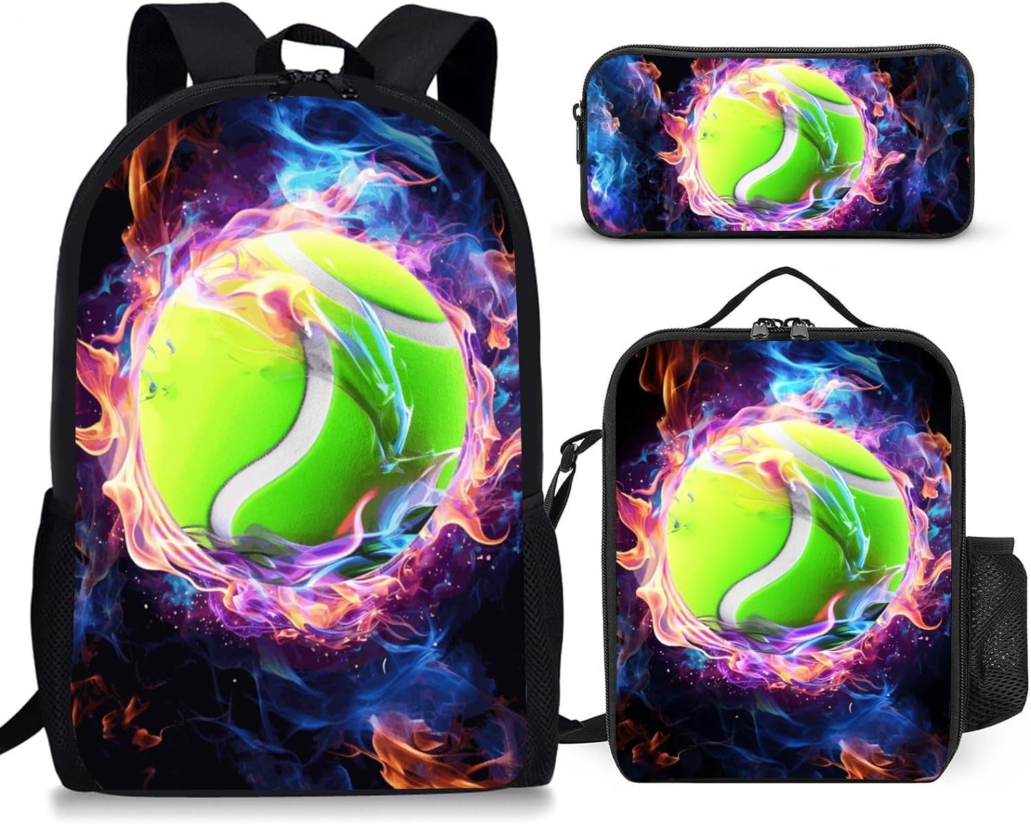 Upetstory 3-Piece Kids Backpack Set | Frog Design Backpack With Lunch Bag & Pencil Case - View #5