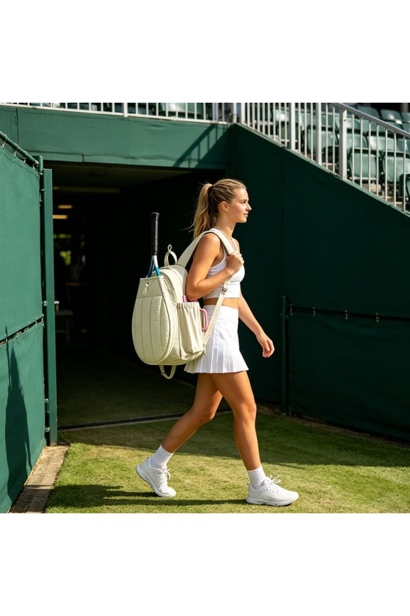 Tennis Backpack Storage Carry On Tennis Badminton Sports Backpack With External Pockets Suitable For Pickball Laptops Tool Bag Happy 2026!