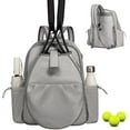 thumbnail image 1 of Tennis Backpack for Women & Men, 27 Inch Racket Compartment Holds 2 Tennis/Pickleball Rackets, 14L Multi-Functional Sports Bag with 6 Pockets, Waterproof Oxford Gym Bag for Travel or School, 1 of 16