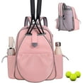thumbnail image 1 of Tennis Backpack for Women & Men, 27 Inch Racket Compartment Holds 2 Tennis/Pickleball Rackets, 14L Multi-Functional Sports Bag with 6 Pockets, Waterproof Oxford Gym Bag for Travel or School, 1 of 8